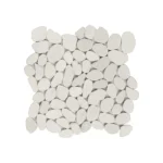 Placa de Seixo Telado Branco Sliced 30x30cm