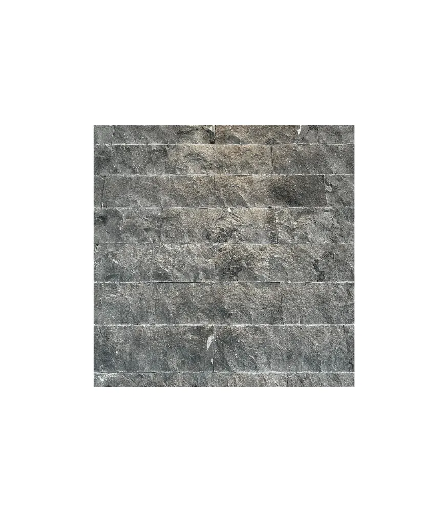 Travertino rockface grafite 7x30cm Travertino Rockface Grafite 7x30cm Importado - Imagem 1